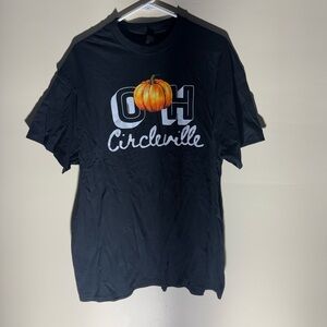 Gildan OH Circleville Pumpkin Festival Graphic T-Shirt Size XL Black
